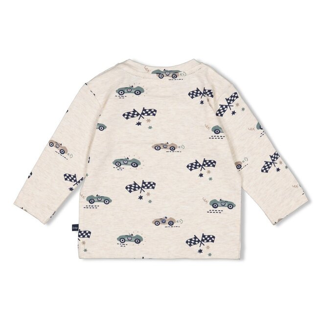 Longsleeve Aop Let's Go! Offwhite Melange