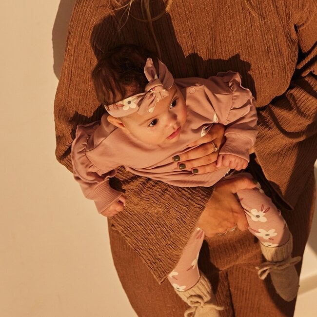 2-Delige Set Met Haarband Little Flower Light Mauve