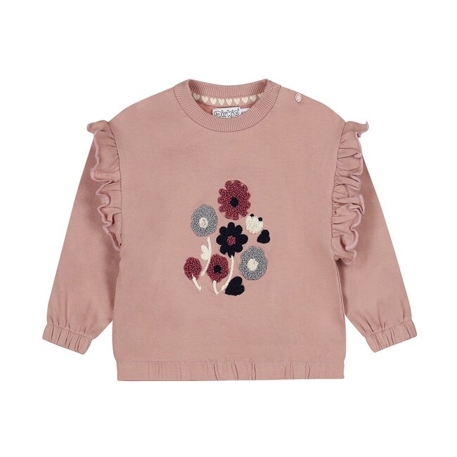 Sweater Loose Fit Little Flower Light Mauve