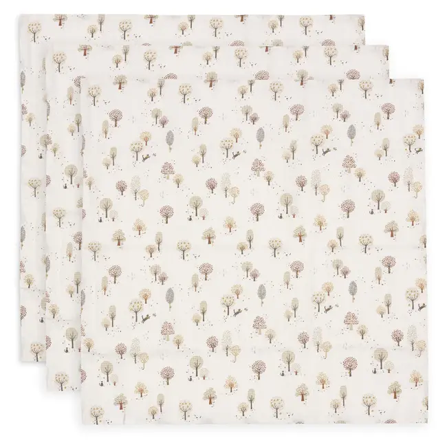 Hydrofiele Doek Small 70X70Cm Tiny Park (3Pack)