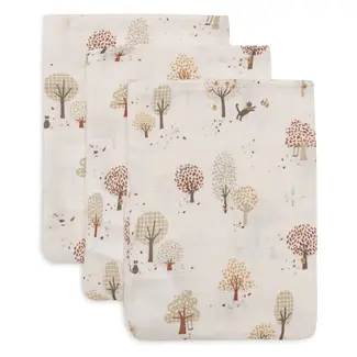 Jollein Hydrofiel Washandje 15X20Cm Tiny Park (3Pack)
