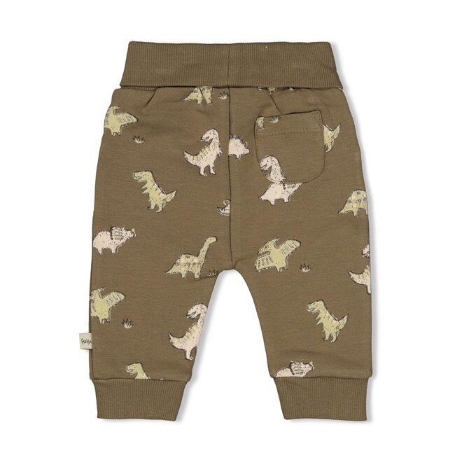 Broek Aop Rawrsome Olijf