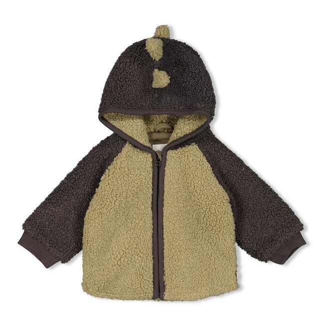 Bouclé Jasje Met Capuchon Rawrsome Groen