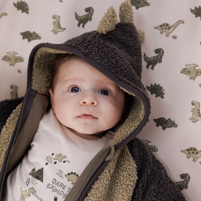 Bouclé Jasje Met Capuchon Rawrsome Groen