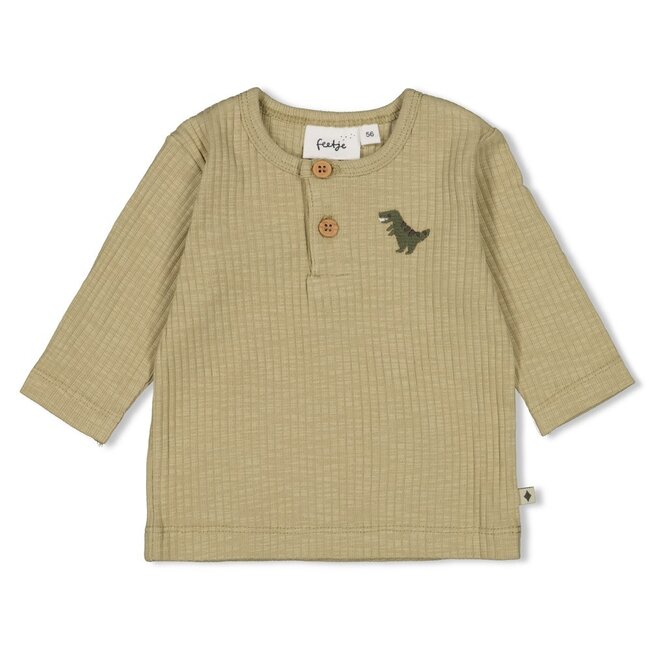 Longsleeve Rib Rawrsome Groen