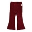 Flared Broek Velours Rib Queen Of Hearts Bordeaux