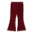 Flared Broek Velours Rib Queen Of Hearts Bordeaux