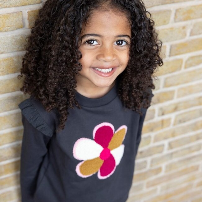 Flared Broek Velours Rib Shine Bright Violet