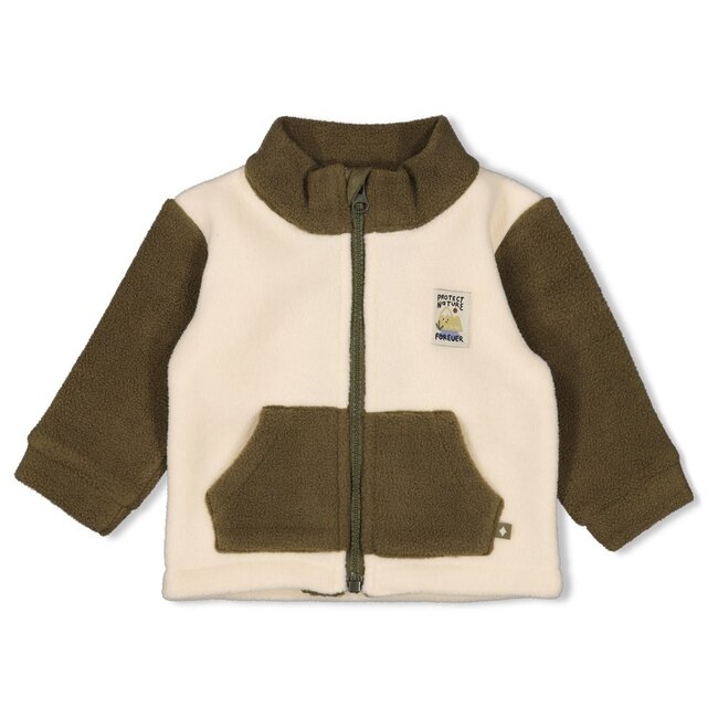 Sweatvest Fleece Mountain Offwhite