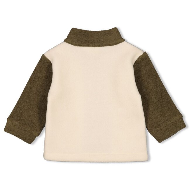 Sweatvest Fleece Mountain Offwhite