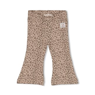 Feetje Flare Broek Aop Better Together Taupe Melange