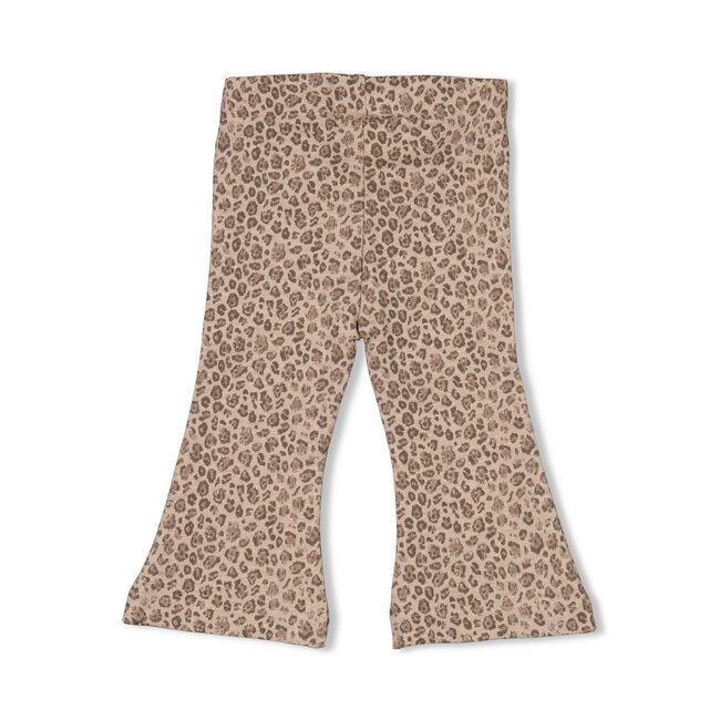 Flare Broek Aop Better Together Taupe Melange