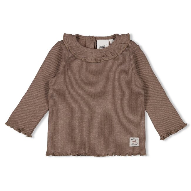 Longsleeve Rib Better Together Bruin Melange