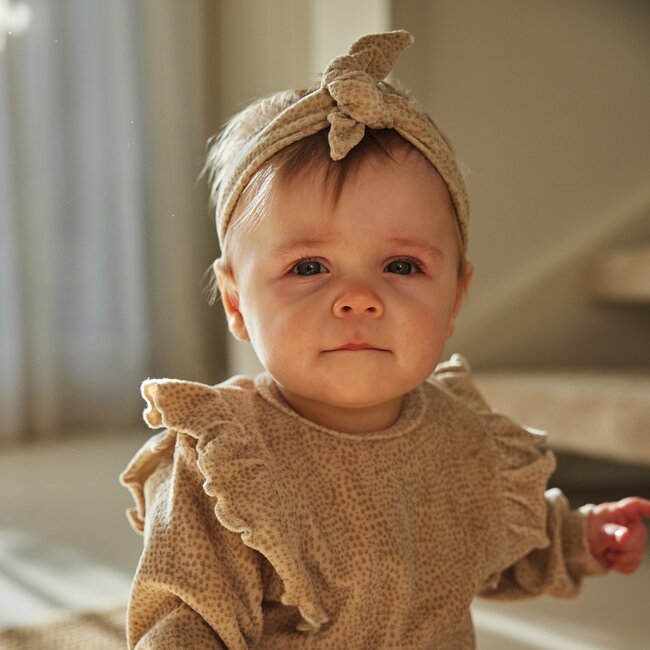 2-Delige Set Met Haarband Pretty Fall Beige Grey