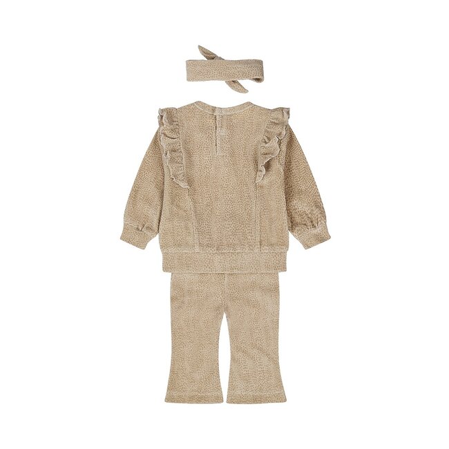 2-Delige Set Met Haarband Pretty Fall Beige Grey