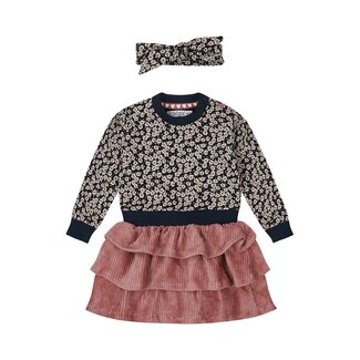 Dirkje Jurk Met Haarband Amour Navy