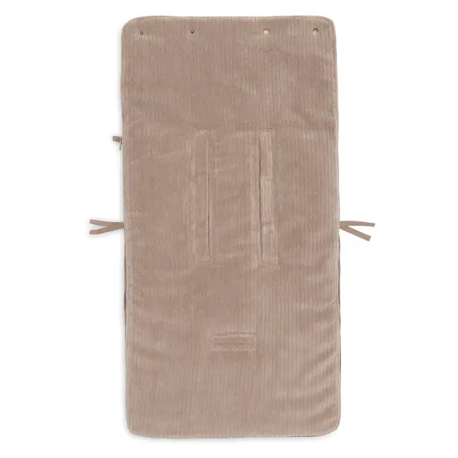 Voetenzak groep 0+ 3/5 punts gordel Cloudy Rib Milky Coffee