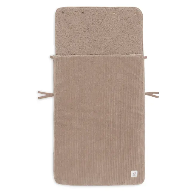 Voetenzak groep 0+ 3/5 punts gordel Cloudy Rib Milky Coffee