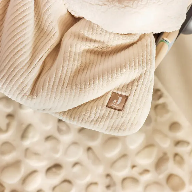 Voetenzak groep 0+ 3/5 punts gordel Cloudy Rib Oatmeal