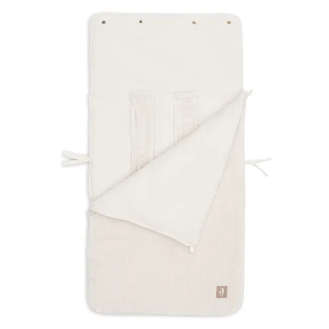 Voetenzak groep 0+ 3/5 punts gordel Cloudy Rib Oatmeal