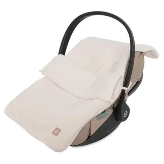 Jollein Voetenzak groep 0+ 3/5 punts gordel Cloudy Rib Oatmeal