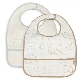 Jollein Slab Waterproof Elephant Tales 2 Stuks