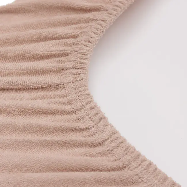 Aankleedkussenhoes Badstof 50x70cm Wild Rose/Ivory 2 Stuks