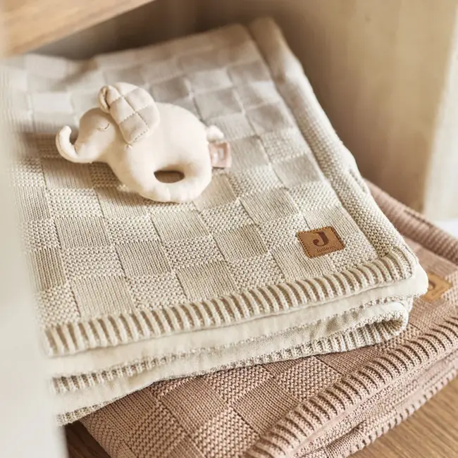 Deken Wieg 75x100cm Box Knit Velvet Met Naam