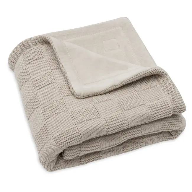 Deken Wieg 75x100cm Box Knit Velvet Met Naam