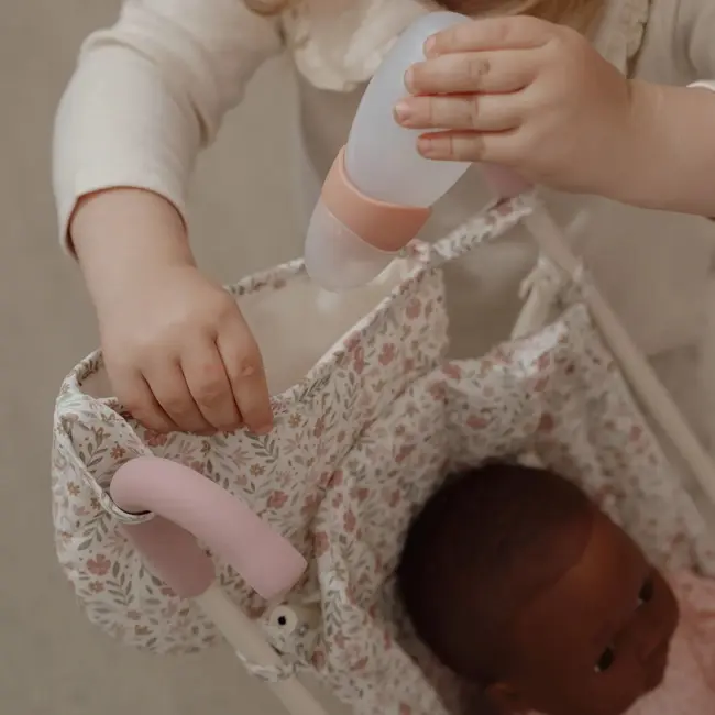 Metalen Poppenbuggy Soft Flowers