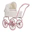 Metalen Poppenwagen Soft Flowers