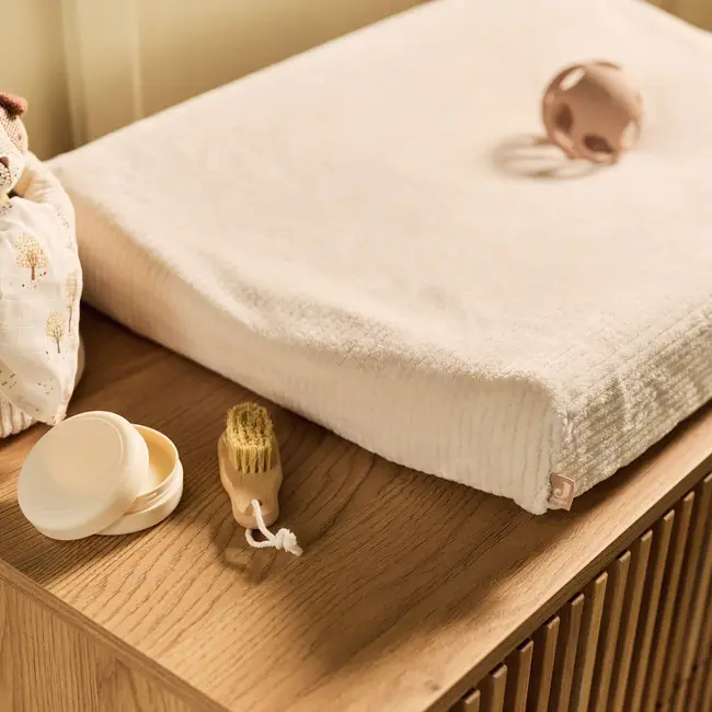 Aankleedkussenhoes 50x70cm Cloudy Rib Oatmeal