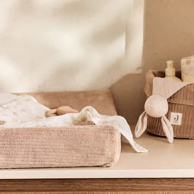 Aankleedkussenhoes 50x70cm Cloudy Rib Milky Coffee