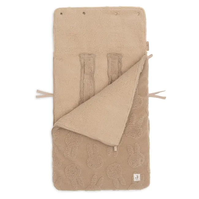 Voetenzak groep 0+ 3/5 punts gordel Nijntje Jacquard Teddy Biscuit