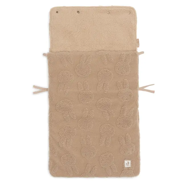 Voetenzak groep 0+ 3/5 punts gordel Nijntje Jacquard Teddy Biscuit