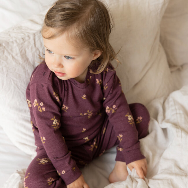 Pyjama Bonnie Bouquet Wijn Melange