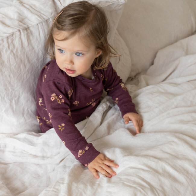 Pyjama Bonnie Bouquet Wijn Melange