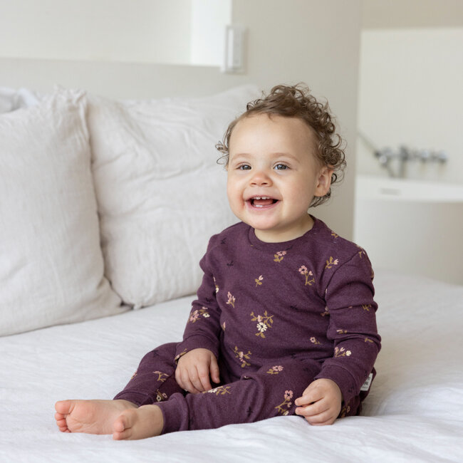 Pyjama Bonnie Bouquet Wijn Melange