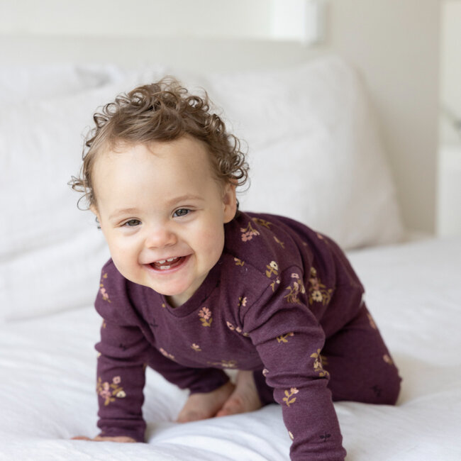 Pyjama Bonnie Bouquet Wijn Melange