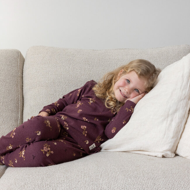 Pyjama Bonnie Bouquet Wijn Melange