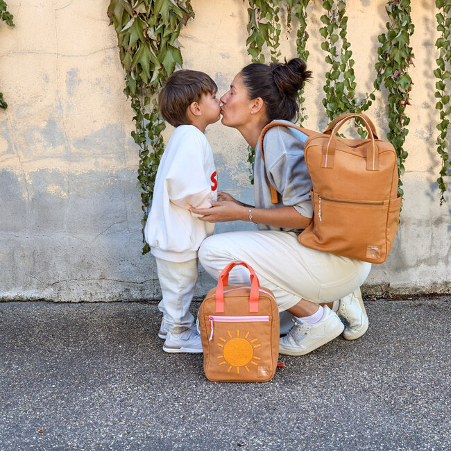 Mini Square Backpack Little One & Me Caramel