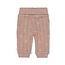 Broek Pointelle Rib AOP Delicate Flower Taupe