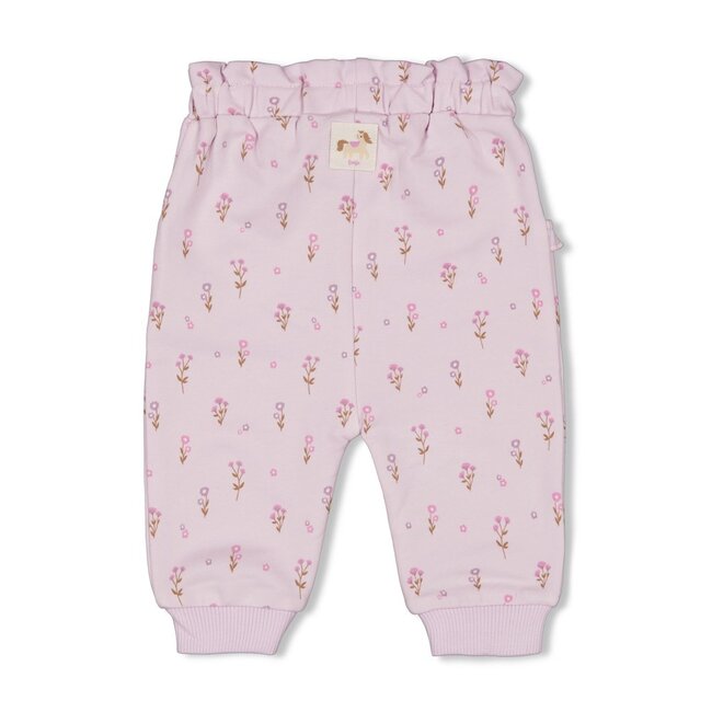Broek AOP Flower Ranch Lila