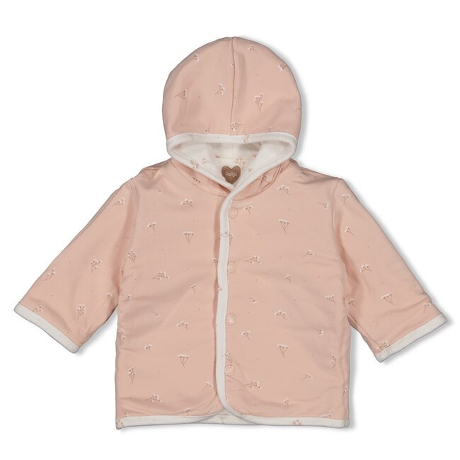 Omkeerbaar Jasje Met Capuchon AOP Delicate Flower Offwhite
