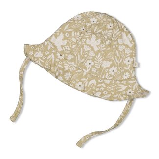 Feetje Zonnehoed Crinkle AOP Let Your Dreams Blossom Groen