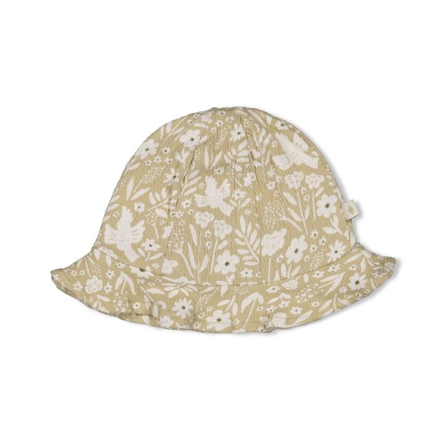 Zonnehoed Crinkle AOP Let Your Dreams Blossom Groen