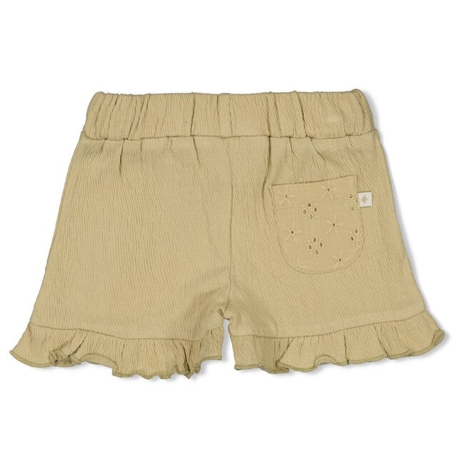 Short Crinkle Ruches AOP Let Your Dreams Blossom Groen