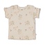 T-Shirt Pointelle Rib AOP Let Your Dreams Blossom Offwhite