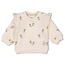 Sweater Embroidery Relaxed Fit Let Your Dreams Blossom Offwhite