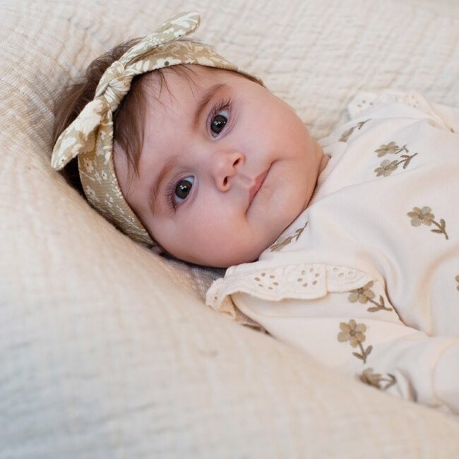 Sweater Embroidery Relaxed Fit Let Your Dreams Blossom Offwhite